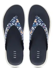 ELLE Women's Navy Blue Flip-Flops