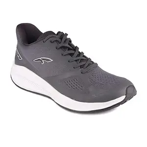 FURO Lace Up Running & Walking Sports Shoes for Men O-5029 Grey,White