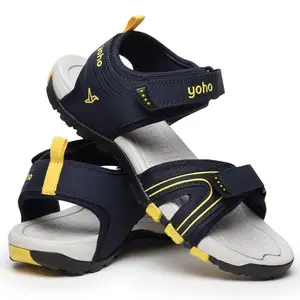 YOHO TrailMark 002 Sports Sandals for Men | Comfortable & Lightweight | Flexible & Breathable | Footpharma footbed | Anti-Skid Footwear for Trekking, Hiking & Outdoor | Mystery Blue - UK 6