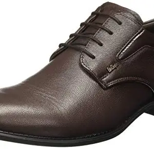 Lee Cooper mens Derby Formal Shoes, BROWN, 8 UK (42 EU)