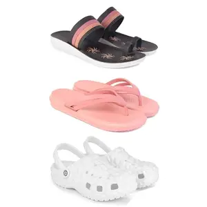 Women's Comfortable Sandal,Casual Lightweight Sandal for Everyday Wear for women'sREP-(COMBO-3)-1992-1975-O33-5-EURO-36