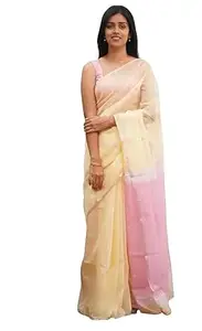 Orbexa Soft Cotton Saree for Women with 0.8 Meter Blouse Piece – 5.5 Meter Comfortable Traditional Ethnic Saree for Wedding, Festival, Party & Daily