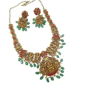 NAVISHAK'S Traditional Temple Jewellery SET NECKLACE 7907