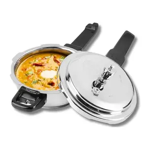 Vinod Stainless Steel Pressure Cooker 2 Litres | Also use as Deep Fry pan | Sandwich Bottom | Induction and Gas Stove Friendly | 2 Years Warranty | ISI and CE certified | Silver price in India.