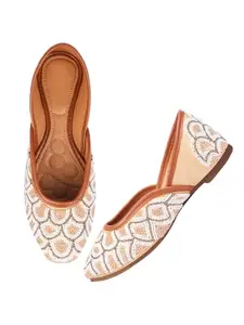 TRYME Alluring Fashion Stylish Casual Comfortable Sole Mojari Ethnic Jutti Attractive Design For Womens & Girls