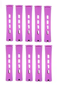 KNAFS COLLECTIONS®Perm rods and hair rollers with hair cold wave rods and curly hair for women short hair long Multicolour Pack Of 10 (1.7 CM)