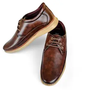 Men's Casual Shoes (Brown Cream, UK Footwear Size System, Adult, Men, Numeric, Medium, 9, Casual, Casual Office)