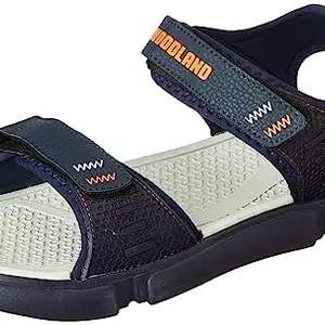 Woodland Men's Navy Leather Sandal-10 UK (44 EU) (SGD 4289022)