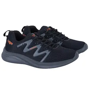 Lancer Mens ACTIVE-122DGR-ORG Grey Running Shoe