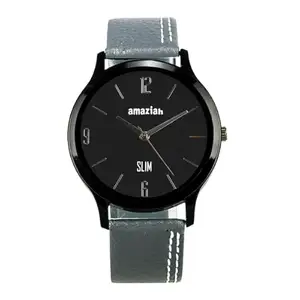 Amaziah Black and Grey Wrist Watch Hi Fi Mens Watch ADI693 Vallentine's Day Special
