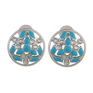 Estele Stylish & Adorable Kundan Stud Earrings Collections for Girls & Women's