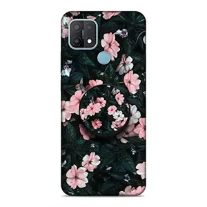 Screaming Ranngers Designer Printed Hard Matt Finish Mobile Case Back Cover with Mobile Holder for Oppo A15 / A15S (Flowers/Beautiful)
