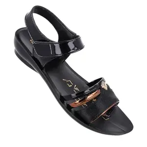 WALKAROO WL7854 Womens Fashion Sandals Dailywear and Regular use - Black