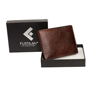 Fustaan Men Brown Genuine Two-Tone Leather Wallet | with Inner Leather Material