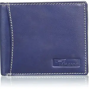 Stylish Blue Colour Genuine Leather Purse Only for Boys of JusTrack (LWM00176-JT_7)