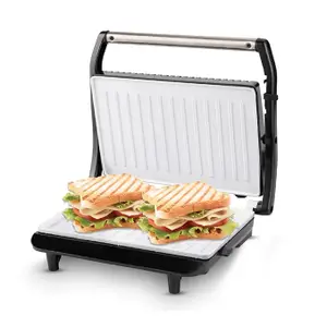 KENT 16025 Sandwich Grill 700W | Non-Toxic Ceramic Coating | Automatic Temperature Cut-off