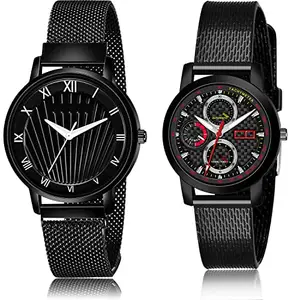 NEUTRON Formal Analog Black Color Dial Women Watch - G513-(60-L-10) (Pack of 2)