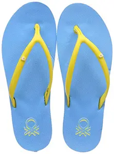 United Colors of Benetton Women Flip Flops Sky Slippers-3 UK/India (36 EU) (19P8CFFPL313I)