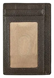 eske Norway Geniune Leather Credit Card Holder with RFID Blocking for Work,Travel | Unisex Slim Wallet | Holds Upto 6 Cards