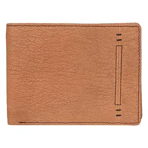 Leatherman Fashion LMN Genuine Leather Unisex Brown Wallet with 3 Card Slots