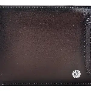 eske Else Genuine Leather Mens Bifold Wallet - Textured Pattern - 12 Card Holders