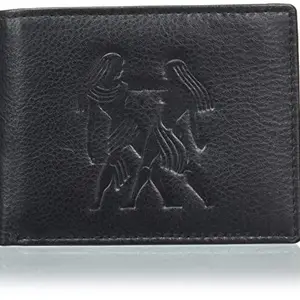 Justrack Men Dark Black Color Genuine Leather Money Purse (LWM00197-JT_8)
