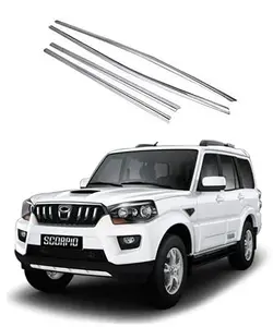AUTOSMARTLOOK Car Lower Chrome Window Garnish for Mahindra Scorpio Type - 4 (2014-2018)