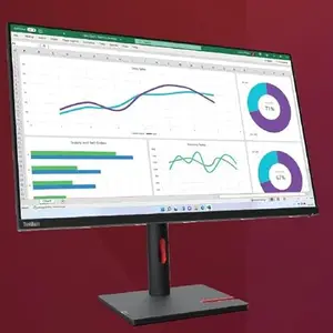 Lenovo ThinkVision T32h-30 31.5-inches QHD Monitor, 2560x1440 Resolution, IPS Panel, WLED Backlight, 60Hz Refresh, 6ms VRB, 350 nits Brightness, 99% sRGB, 1xHDMI, 1xDP, 1xUSB Type-C, Raven Black