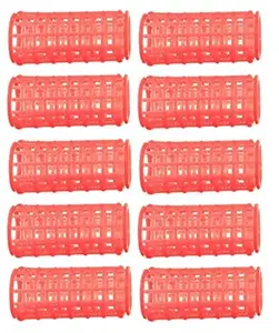 ZAUKY Hair Rollers Plastic on Curlers for Hairdressing Styling for Girls & Women No Heat Wave Hair Curlers for Salon Multicolor (10 PCS)