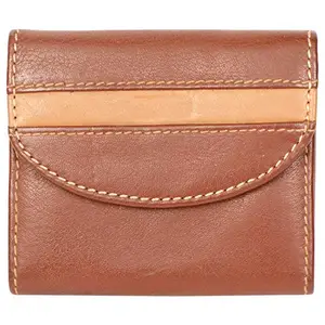 Leatherman Fashion LMN Genuine Leather Tan Unisex Coin Pouch