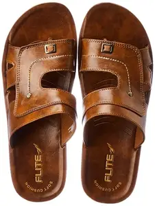 Flite PU Men's Slipper, MOUSE BROWN,7UK,PUG148GMBMB0007