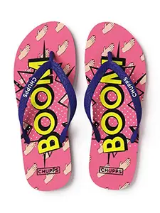 Chupps Women's Mummy KA PYAAR Navy Blue Slipper-4 Kids UK (10065-500)