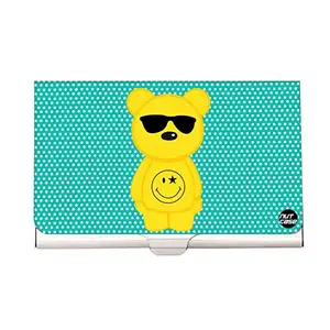 Designer Visiting Card Holder Nutcase - Yellow Bear