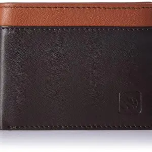WOODLAND Mens Leather Utility Wallet (Tan/Brown)