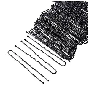 TWIREY 50 pcs Curved U Shape For Bun juda Bobby Hairpin, Clips Barrette Styling Tools Accessories for Girls & Women Hair Pin Hair Pin (Size-Large 7cm)