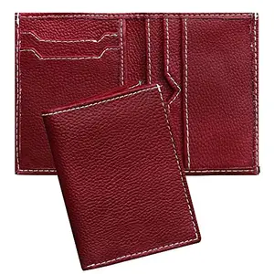 GREEN DRAGONFLY PU Leaher Wallet for Men | Vertical Credit Debit Card Holder Leather Wallet for Men(NMB/202306421-Burgundy)