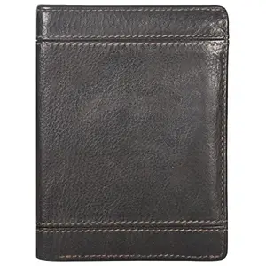 Leatherman Fashion LMN Genuine Leather Men Black Wallet 50158