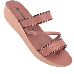 WALKAROO Sandals For Womens|Light Weight and Comfortable|Stylish and Soft Cushion|WL7584 - Blush