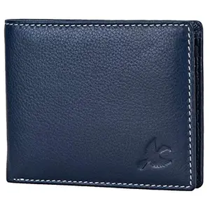 HORNBULL Maddison Men's Navy Genuine Leather Wallet