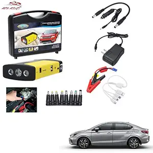 AUTOADDICT Auto Addict Car Jump Starter Kit Portable Multi-Function 50800MAH Car Jumper Booster,Mobile Phone,Laptop Charger with Hammer and seat Belt Cutter for Honda New City 2020