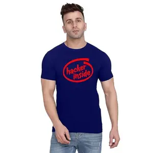 ALLEN BLACK Men's Round Neck T-Shirt Comfortable & Stylish Men's T-Shirt Idea for Gym, Sports, Casual Outings, or Lounge Wear - Large$3261 Navy