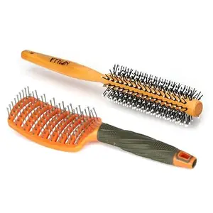 Nfilla Round Hair Brush (India'S No.1* Hair Brush Brand) For Adding Curls, Volume & Waves In Hairs| Men And Women| All Hair Types & Vented Hair Brush and Hair Comb
