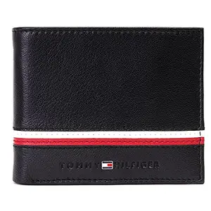 Tommy Hilfiger Black Leather Men's Wallet (8903496160840)
