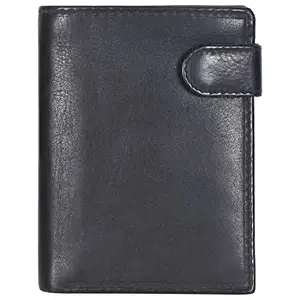 LMN Genuine Leather Black Note case for Men 53770 (3 Credit Card Slots)