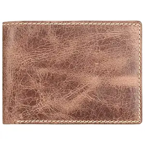 Leatherman Fashion LMN Genuine Leather Men Brown Wallet LV5630WO(4 cc Card Slots)