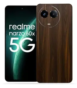 OggyBaba Wood Narzo 60x Mobile Back Skin Rear Screen Guard Protector Film Wrap (Coverage - Back+Camera+Sides)