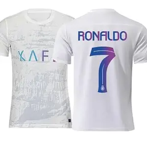 Al Nasser Football Team Jersey Ronaldo 7 Tshirt 2023/2024 for (Men,Boys,Kids)(12-13Years) Multicolour