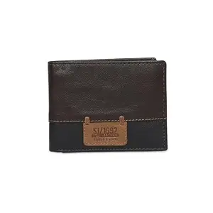 Spykar Men Brown Leather Bi-Fold Wallet