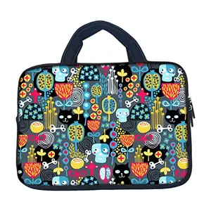 Theskinmantra Cartoon Design Laptop Sleeve Bag with Zipper & Handle for Screen Size 15.6 inches Laptop/Notebook 15.6/ MacBook 15.4 / Chrombook 15.6.