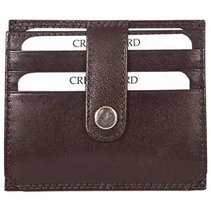 Leatherman Fashion LMN Genuine Leather Unisex Brown Card Holder 50711